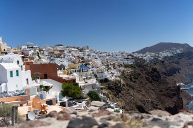 contemplating the wonderful views of mykonos and santorini