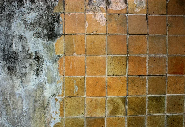 Wall tiles, Orange tiles wall — Stock Photo, Image