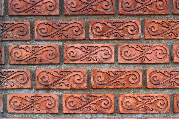 Murs en briques à motifs et vernis — Photo