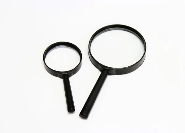 Magnifying glass isolated on white — Stock Photo, Image