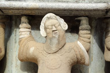 wat suthat, Tayland 22 Temmuz 2014, antik heykel