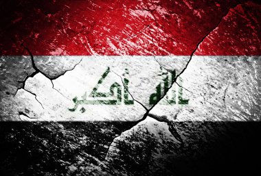 Irak, bayrak, Irak bayrağı, savaş, çatışma, yıpranmış, sıkıntılı