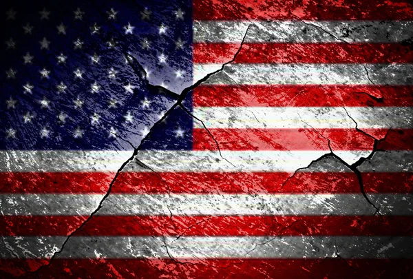Grunge bandera de EE.UU. Imagen de stock