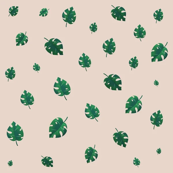 Illustrazione Rami Alberi Esotici Con Foglie Verde Brillante Uno Sfondo — Foto Stock