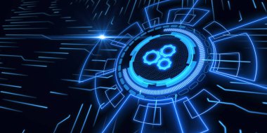 İş konsepti. süreç otomasyonu, İnternet teknolojileri