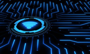 Kablosuz ağ teknolojisi. Kablosuz veri iletim konsepti. Boşluğu Kopyala