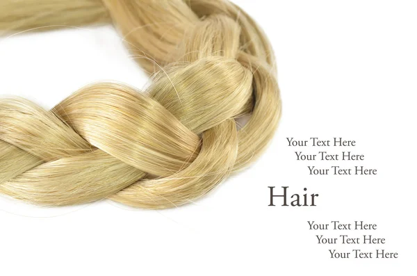 Plavými vlasy pletenec — Stock fotografie