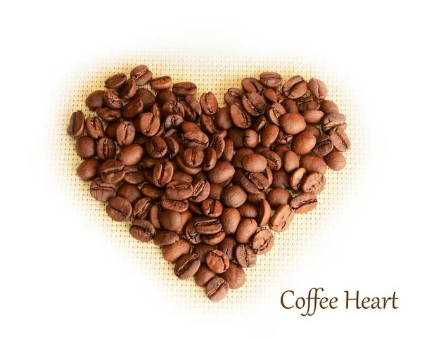 Corazón de café — Foto de Stock