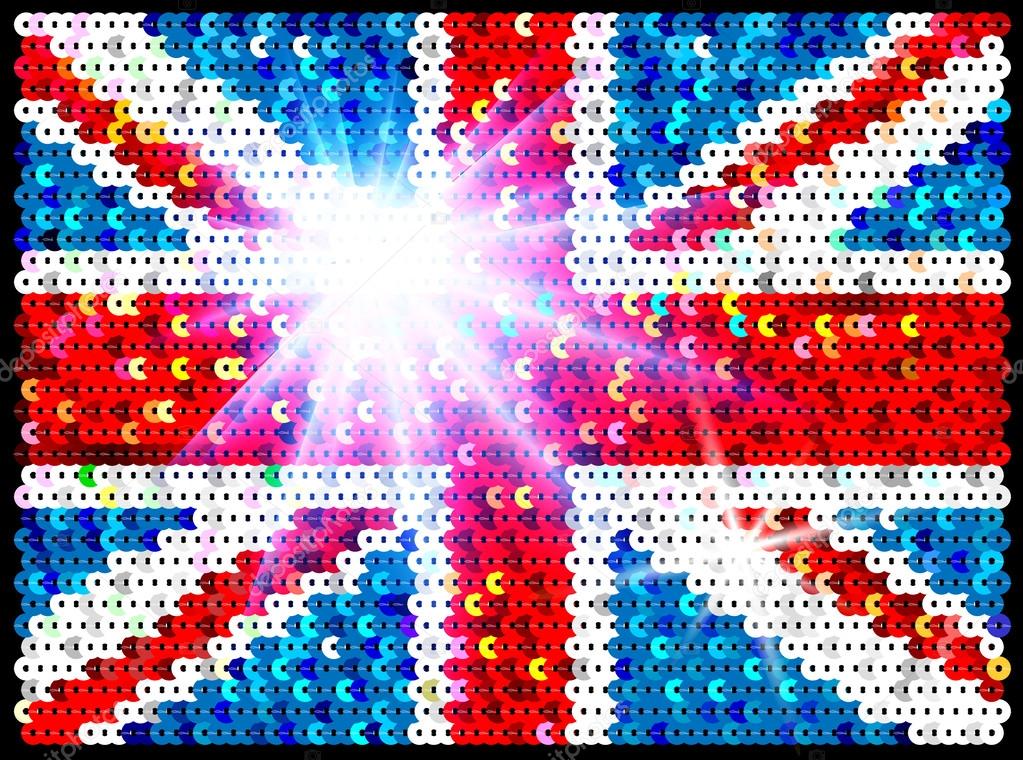 British flag sequin