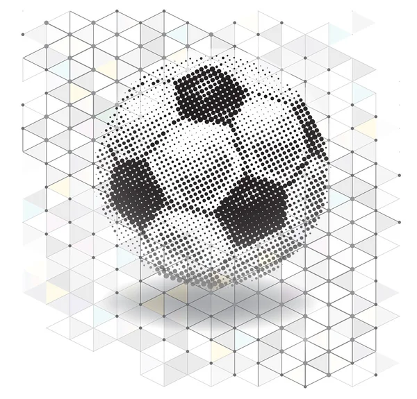 Balle de football demi-ton — Image vectorielle