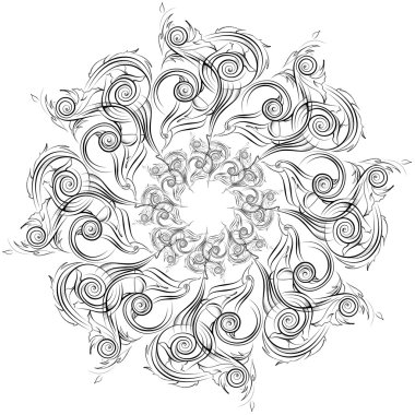 grafik desen elle boyanmış. dantel, oryantal, Farsça halı