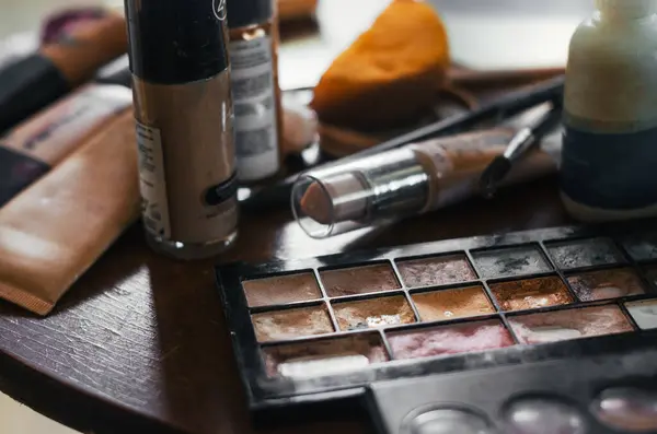 Zestaw Makijaż Kosmetyki — Zdjęcie stockowe