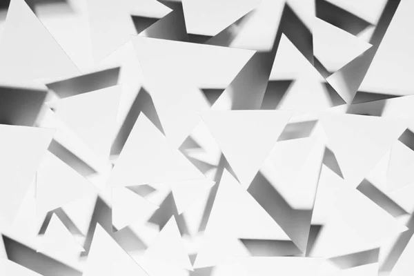Libro Blanco Triángulos Como Patrón Aleatorio Abstracto Engreído Energía Luz —  Fotos de Stock