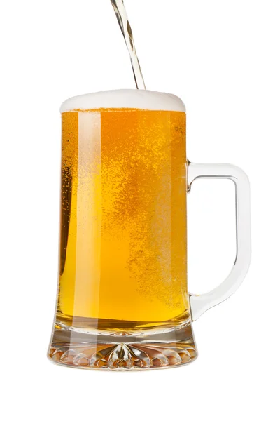 Pouring a pint of beer — Stock Photo, Image