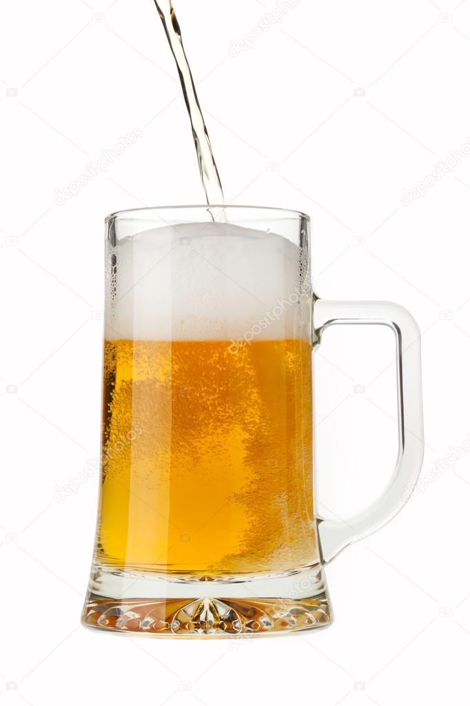 Pouring a pint of beer