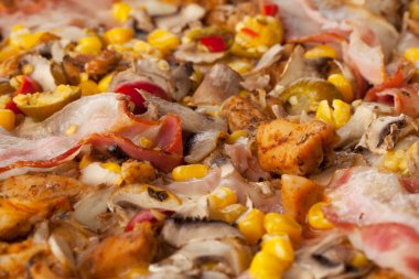 lezzetli pizza taze yakın çekim