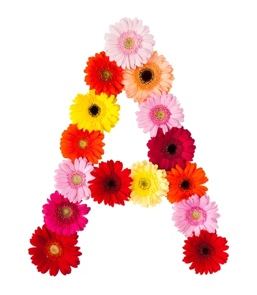Una lettera di fiori — Foto Stock