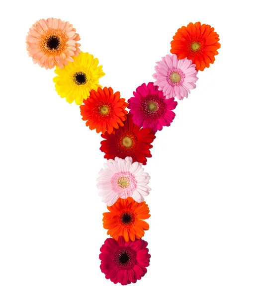 Çiçek mektup — Stok fotoğraf