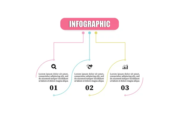 Infografische Planungsvorlage Zeitleiste Mit Schritten Oder Optionen Konzept Kreis Timeline — Stockvektor