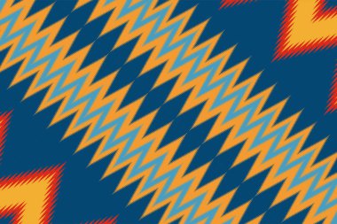 Geometric ethnic oriental ikat pattern traditional. Tribal ethnic pattern or home wallpaper. Design of background, carpet, wallpaper, clothing, wrapping, batik, fabric, illustration, embroidery style.