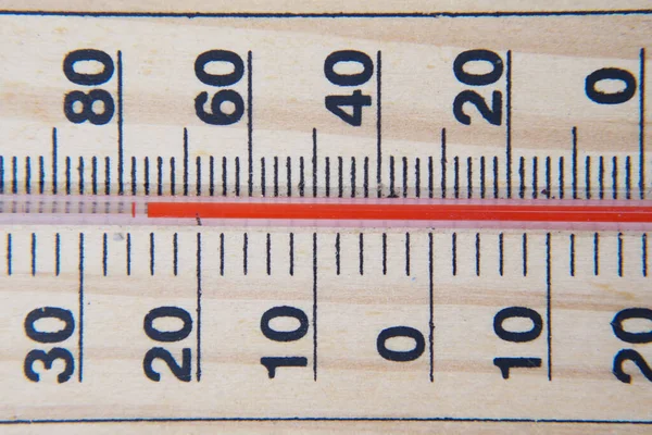 Close up of Temperature measurement tools on table.