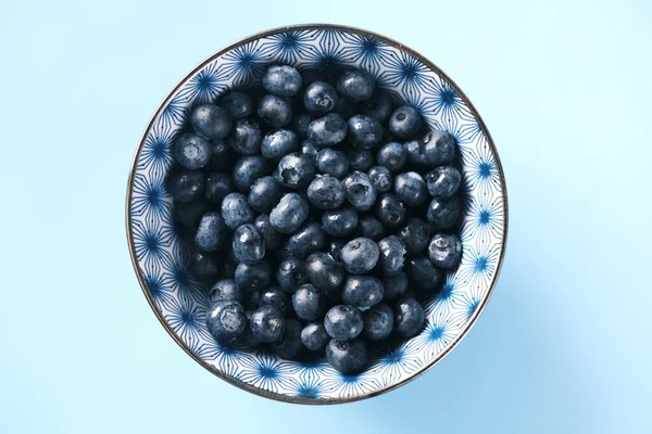 Close up of fresh blue berry with water drops . — Stock Photo, Image