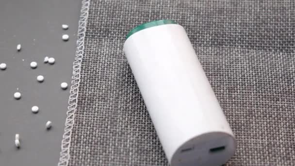 Masadaki yapay tatlandırıcı kabı — Stok video