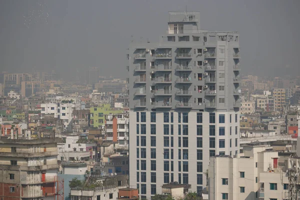 Dhaka bangladesh 1st december 2021. high angle view of dhaka city cuildings — Stockfoto