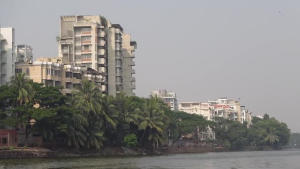 Edificios financieros y residenciales en la ciudad de Dhaka en Bangladesh, — Vídeo de stock