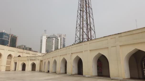 Dhaka bangladesh 25 octubre 2021, Mezquita Nacional Baitul Mukarram en Dhaka — Vídeos de Stock