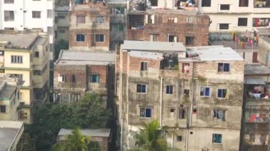 Bangladeş 'in dhaka şehrindeki eski konut binaları,