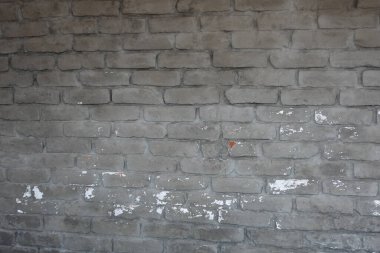 Eski gri tuğla duvarın ayrıntılı gösterimi 