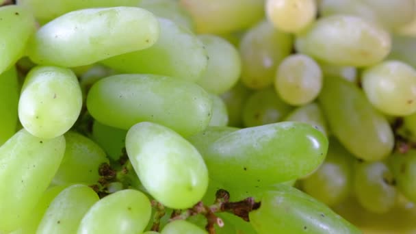 Свежие виноградные фрукты в чаше , — стоковое видео