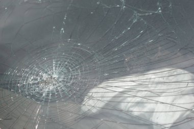 old damage card glass close up 