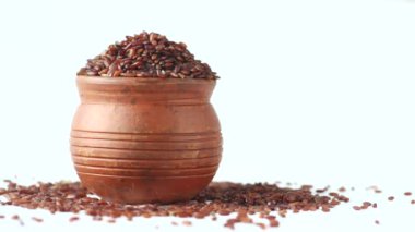 Masada kırmızı pirinç, haradighi pilavı. 