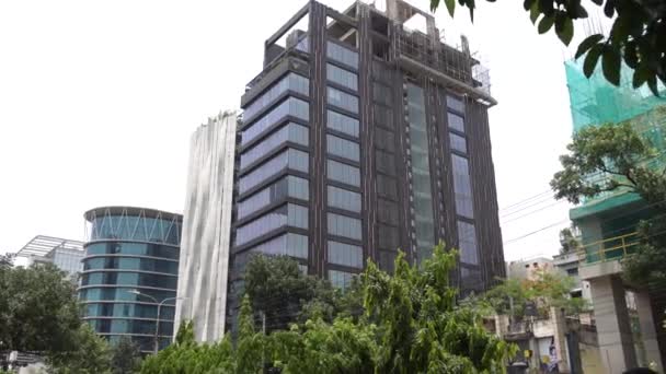 Dhaka Bangladesh Maj 2021 Finansiella Stadsbyggnader Gulshan — Stockvideo