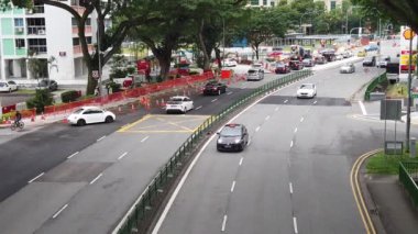 Singapur 1 Haziran 2022. Singapur 'da trafik vardı. 