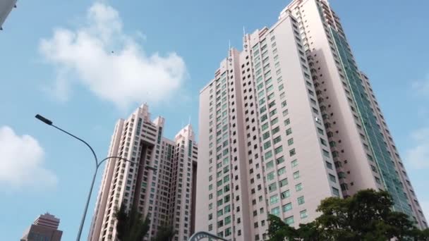 Singapore Orchad June 2022 Low Angle View Singapore Residential Buildings — Stockvideo