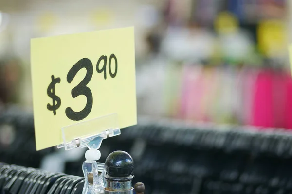 Close up of sale sign in a closing store