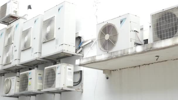 Many Air Conditioner Buildings — Vídeo de Stock