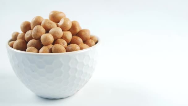 Indonesia Peanuts Bowl Table Top — Stock Video