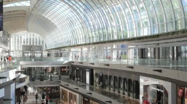 Singapur, Marina Körfezi 12 Haziran 2022 Marinalar Körfezi Kum Alışveriş Merkezi. .
