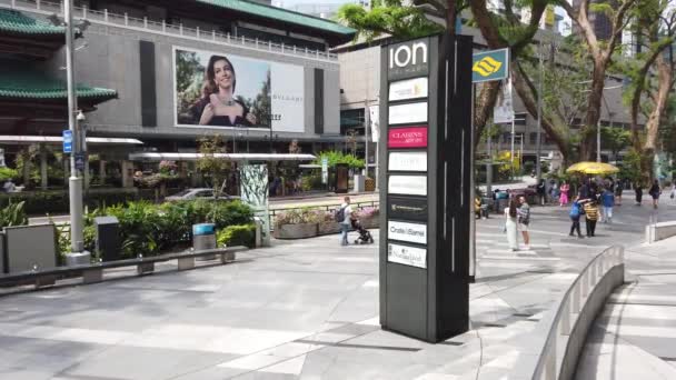 Singapour Juin 2022 Ion Centre Commercial Orchard — Video