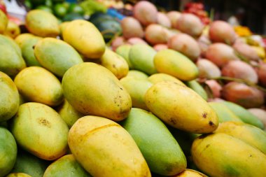 Fresh ripe mango display for sale in bangladesh ,