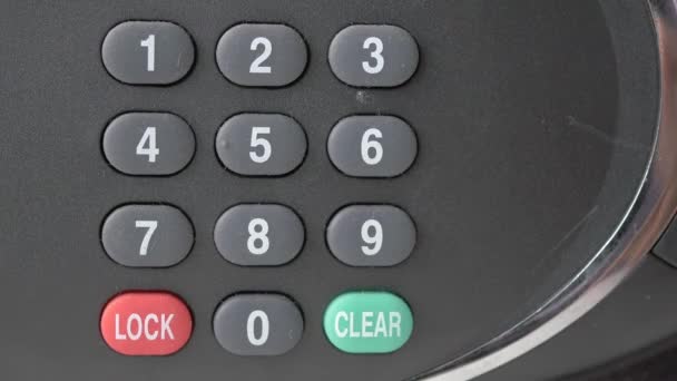 Safe Dial Lock Close Background High Quality Photo — Stockvideo