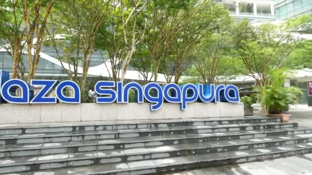 Singapore Giugno 2022 Davanti Centro Commerciale Plaza Singapore — Video Stock