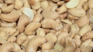 close up of cashew nuts in a bowl ,