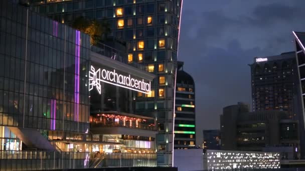 Singapore June 2022 Orchard Central Sing Shopping Mall — 图库视频影像