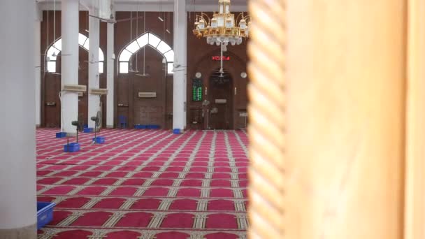 Dhaka Bangladesh Octubre 2021 Interior Mezquita Gulshan Dhaka — Vídeos de Stock