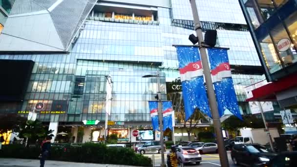 Singapore June 2022 Street View Orchard Central Shopping Mall — Vídeo de stock